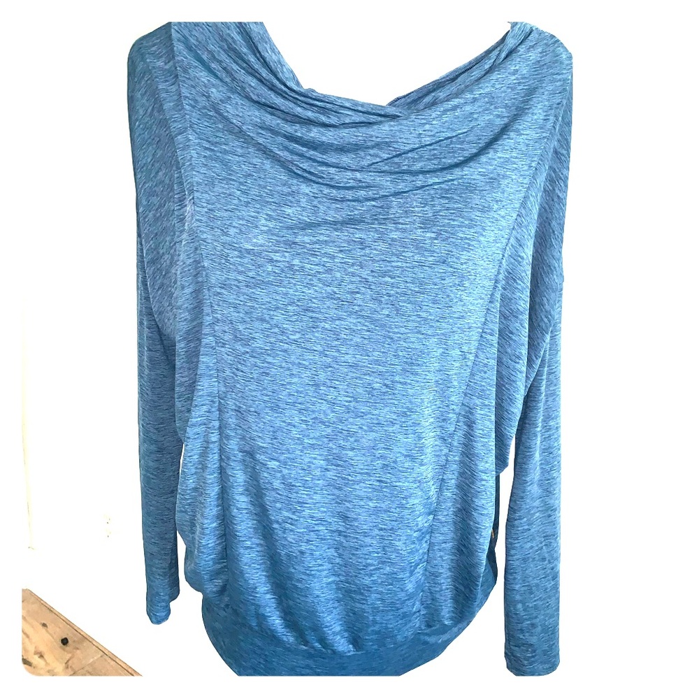 Lucy teal blue dolman sleeve top M